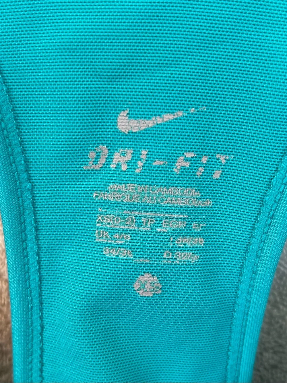 Nike Women’s Dri-FIT Teal Racerback Tank Top Size XS